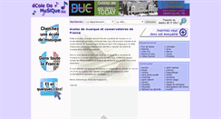 Desktop Screenshot of ecole-de-musique.biz